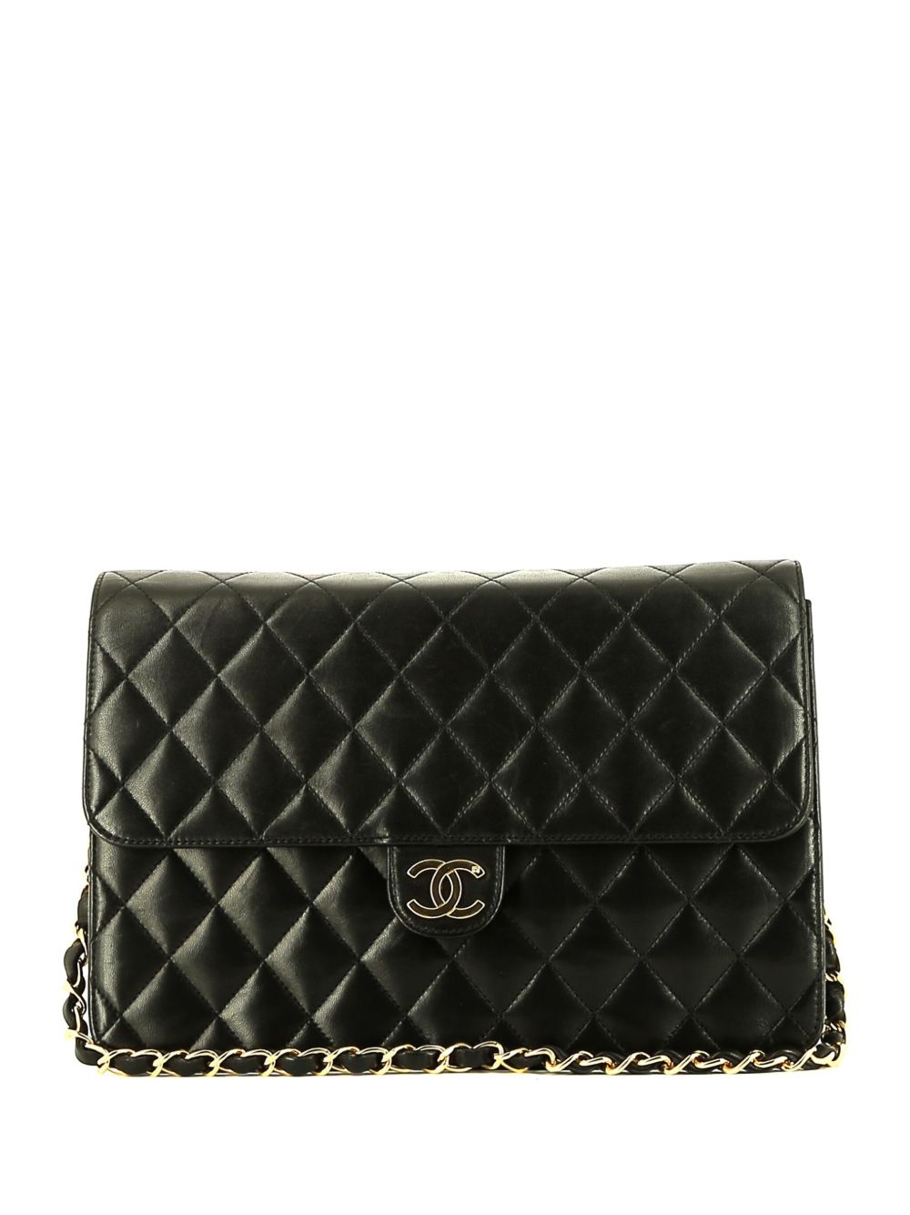 CHANEL Pre-Owned Timeless 绗缝单肩包（1996年典藏款） - 黑色