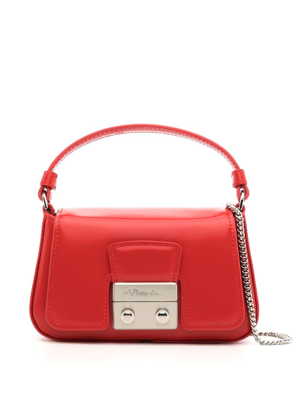 3.1 Phillip Lim Pashli Micro Chain 斜挎包 - 红色