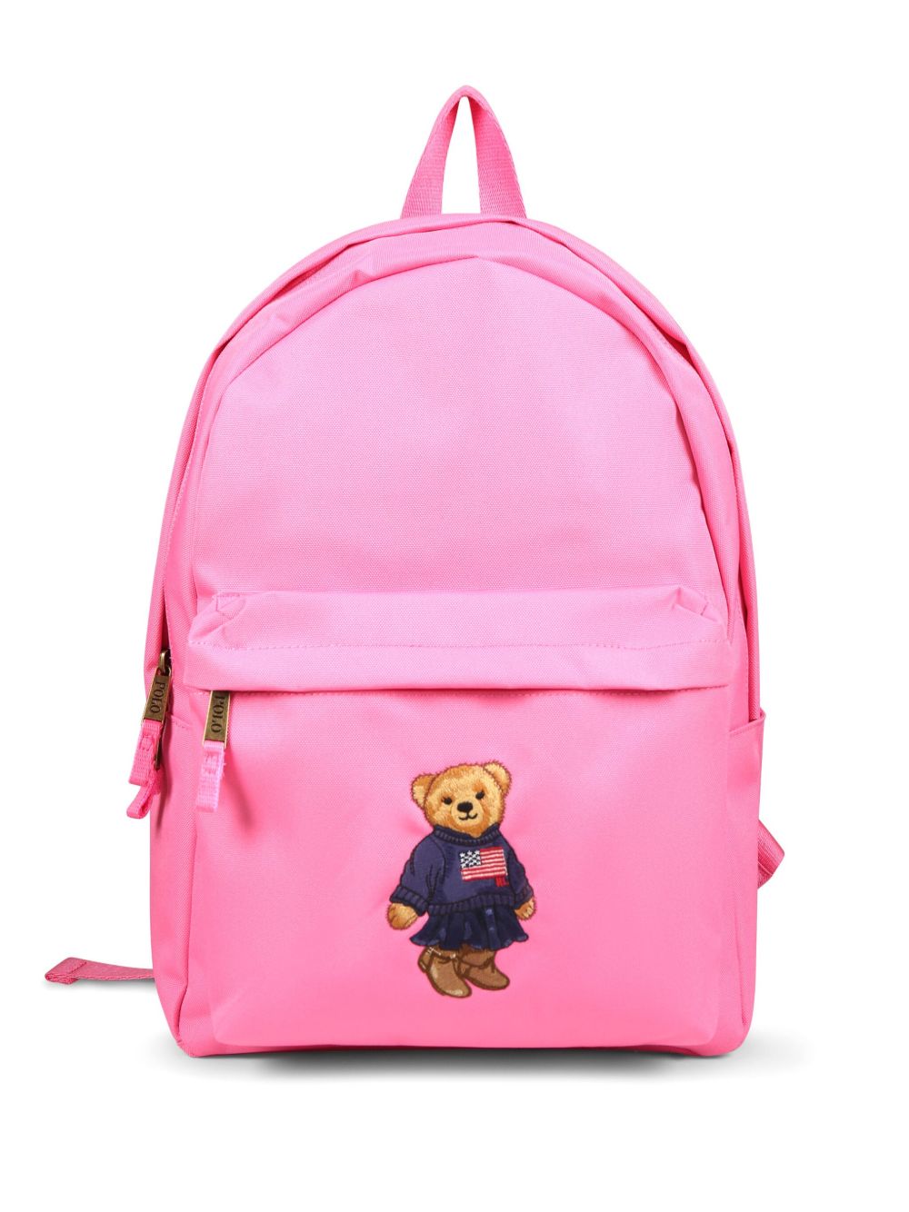 POLO RALPH LAUREN KIDS 泰迪熊双肩包 - 粉色