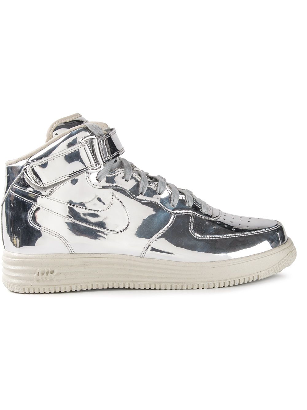 Nike Air Force 1' mid-top sneakers - 金属色