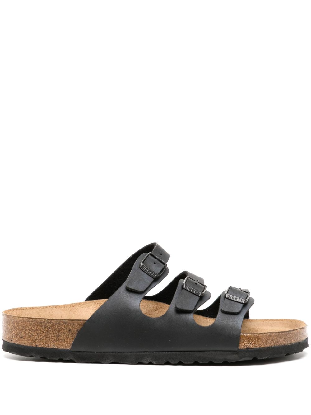 Birkenstock Florida 皮质凉鞋 - 黑色