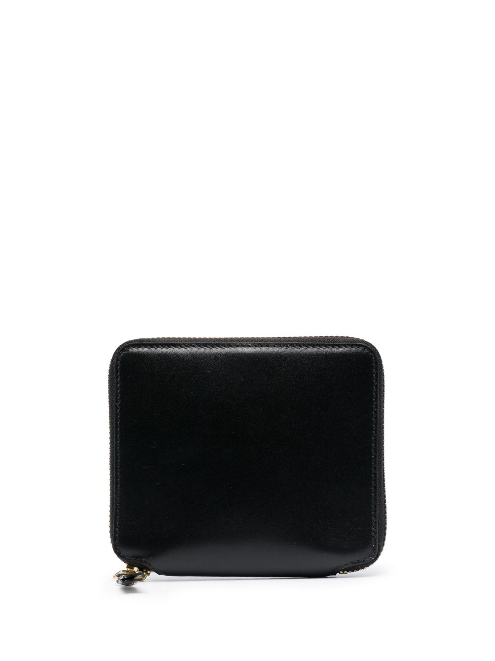 Comme Des Garçons Wallet 格纹皮质钱包 - 黑色