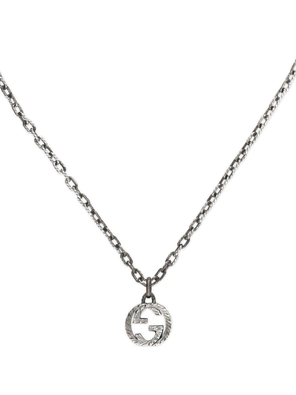 Gucci 纯银 Interlocking G 项链 - 银色