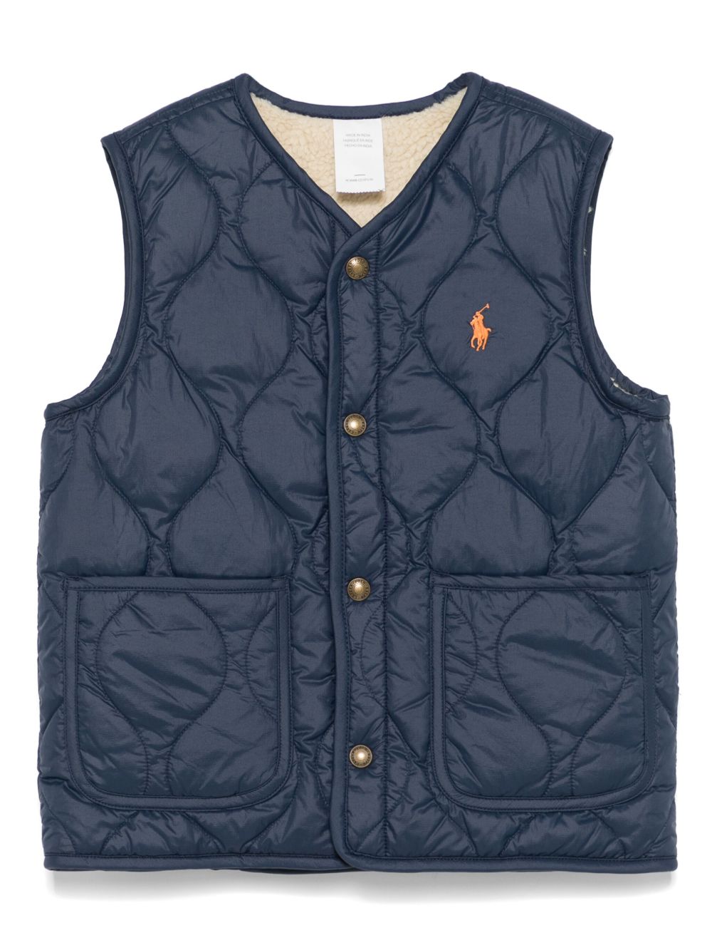 POLO RALPH LAUREN KIDS 双面马甲 - 蓝色