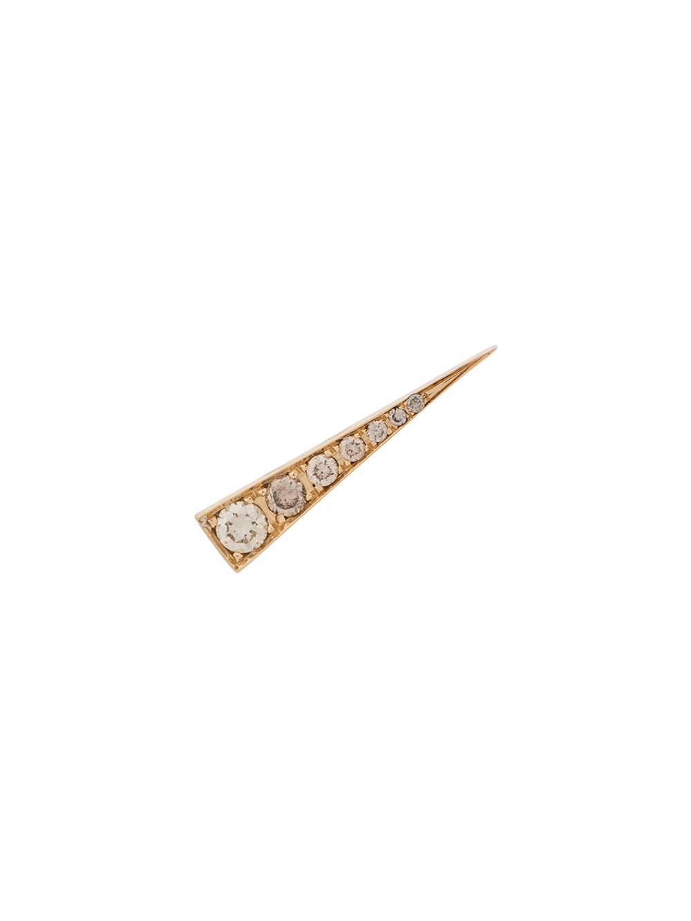 Daou Spark 18k金钻石镶嵌耳钉 - 金色