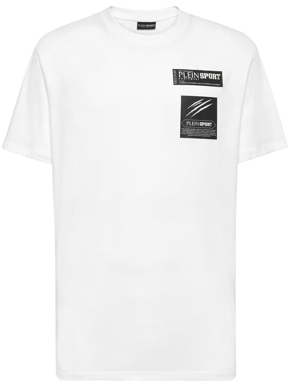 Plein Sport logo印花棉T恤 - 白色