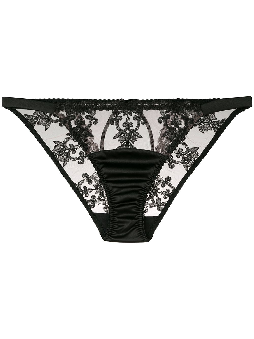Fleur Of England Onyx Ouvert内裤 - 黑色