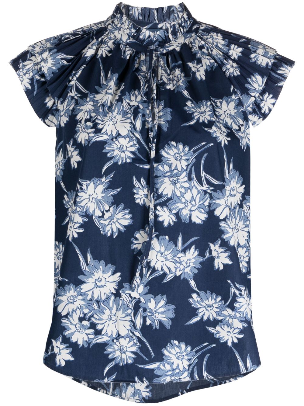 Polo Ralph Lauren 花卉印花罩衫 - 蓝色