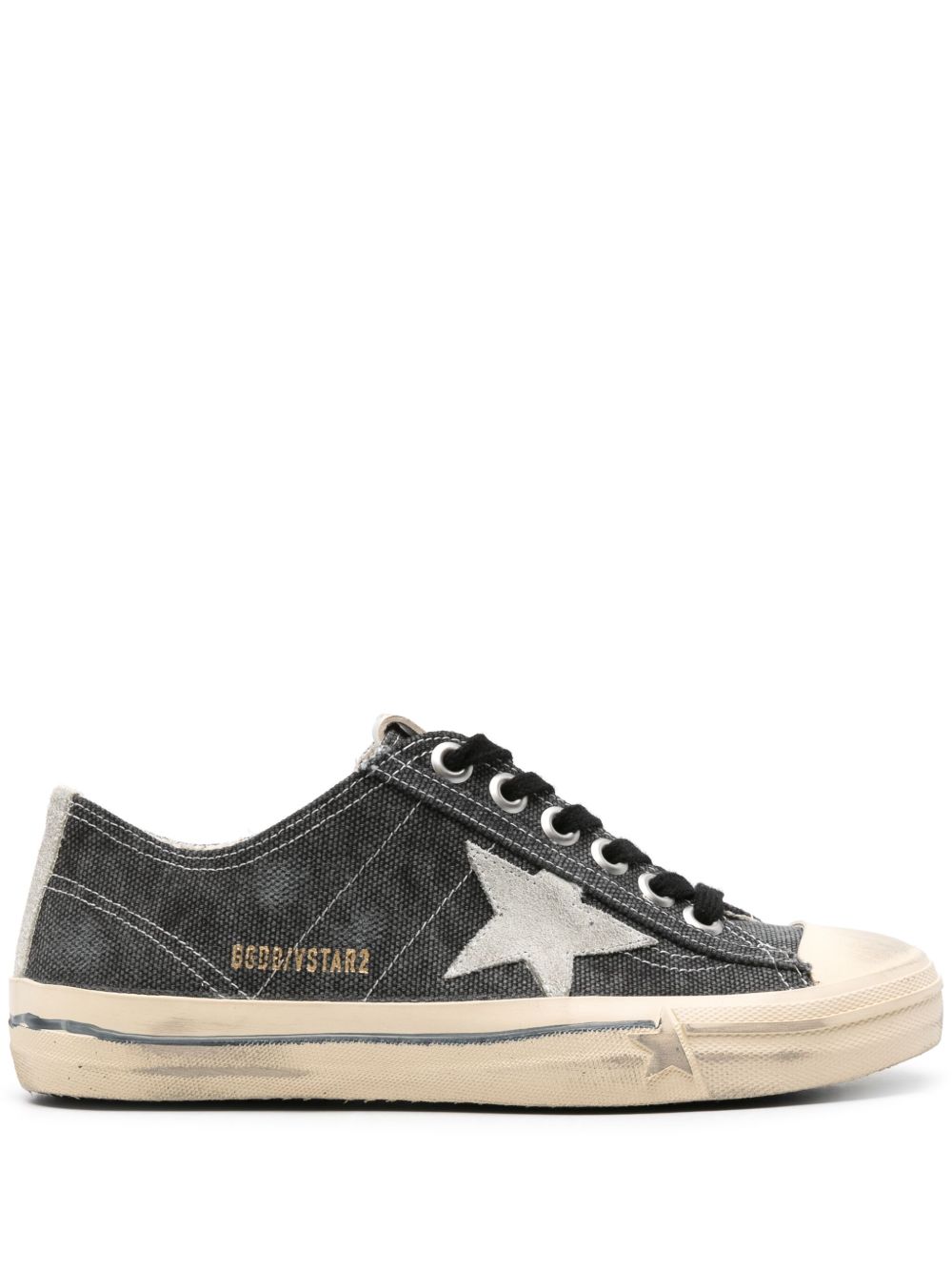 Golden Goose V-Star 帆布运动鞋 - 灰色