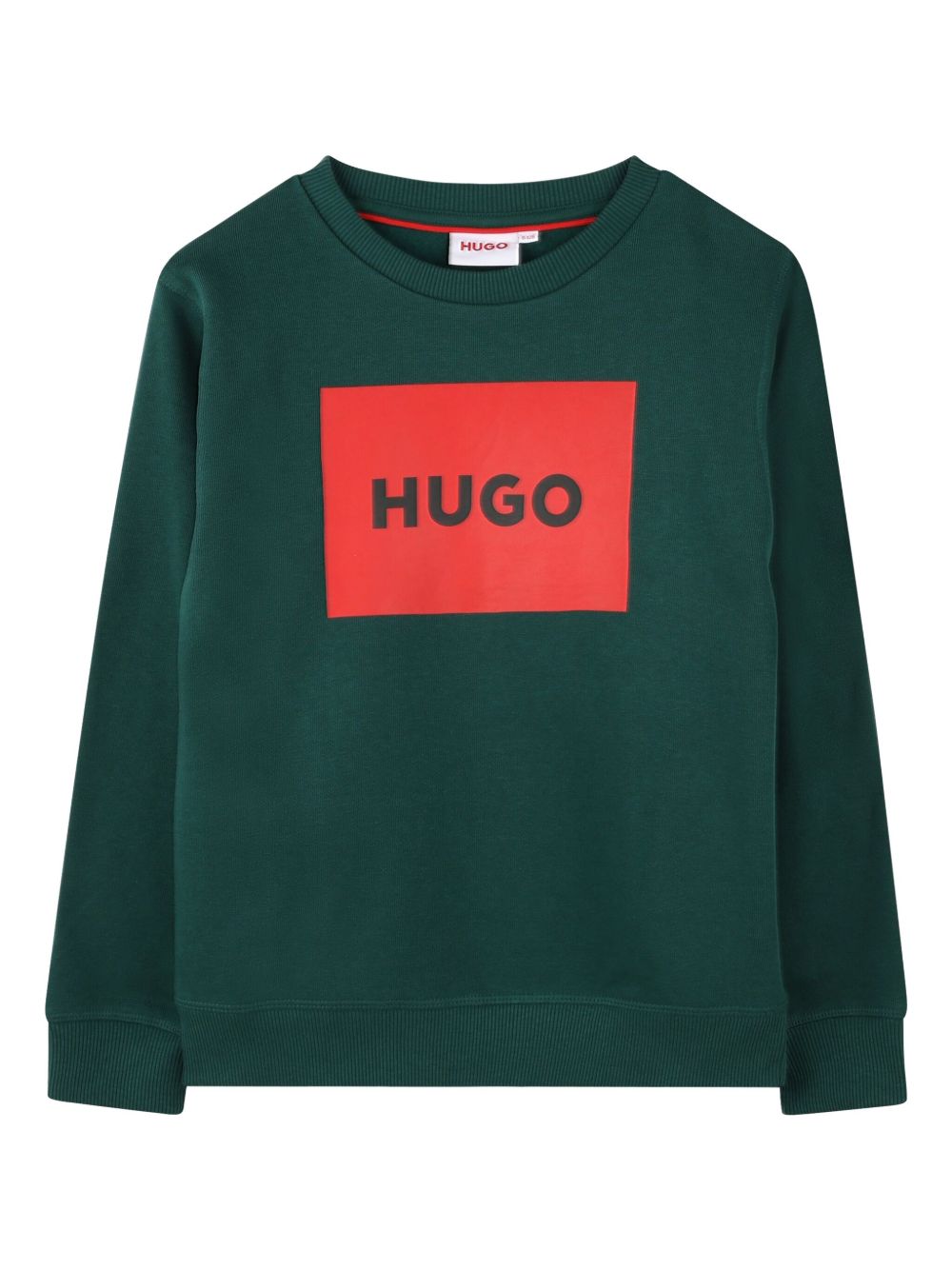 HUGO KIDS logo印花卫衣 - 绿色