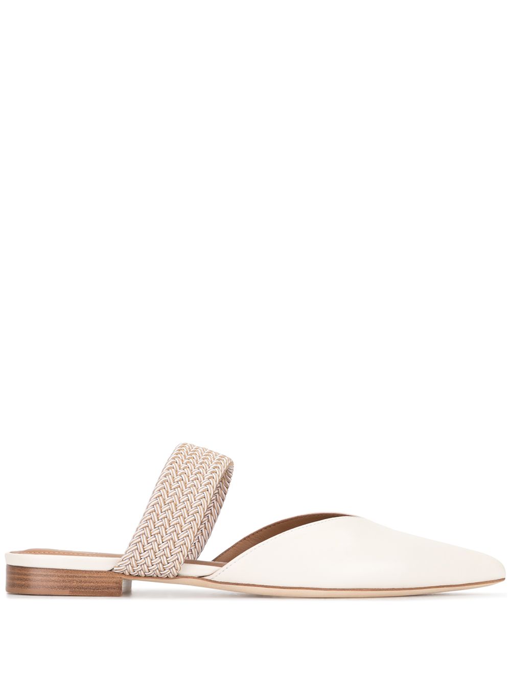 Malone Souliers Maisie 平底穆勒鞋 - 白色