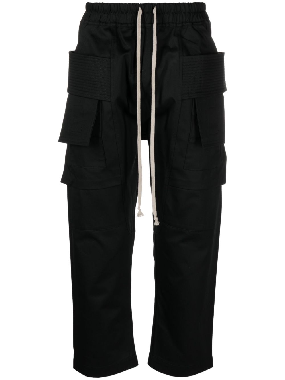 Rick Owens DRKSHDW 露踝工装裤 - 黑色