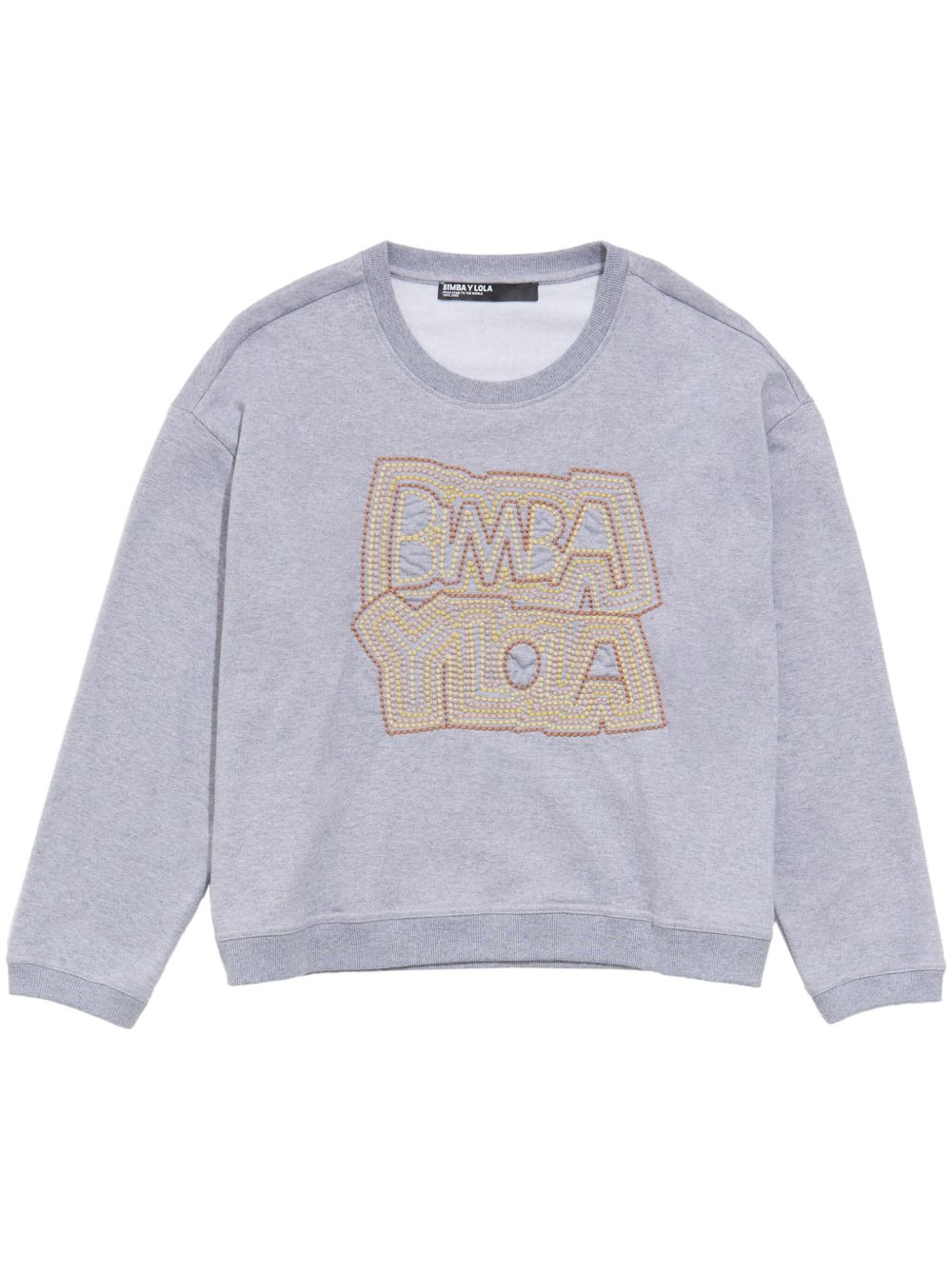 Bimba y Lola logo刺绣卫衣 - 灰色
