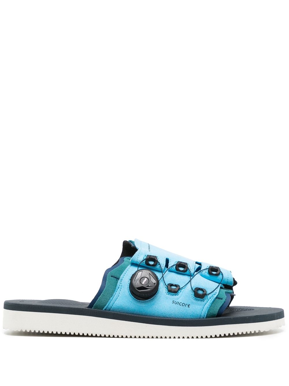 Suicoke Leta-AB 露趾凉鞋 - 蓝色