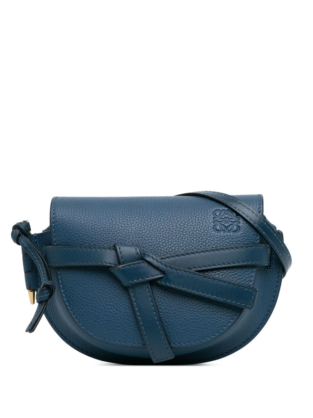 Loewe Pre-Owned Mini Gate 斜挎包（2018年典藏款） - 蓝色