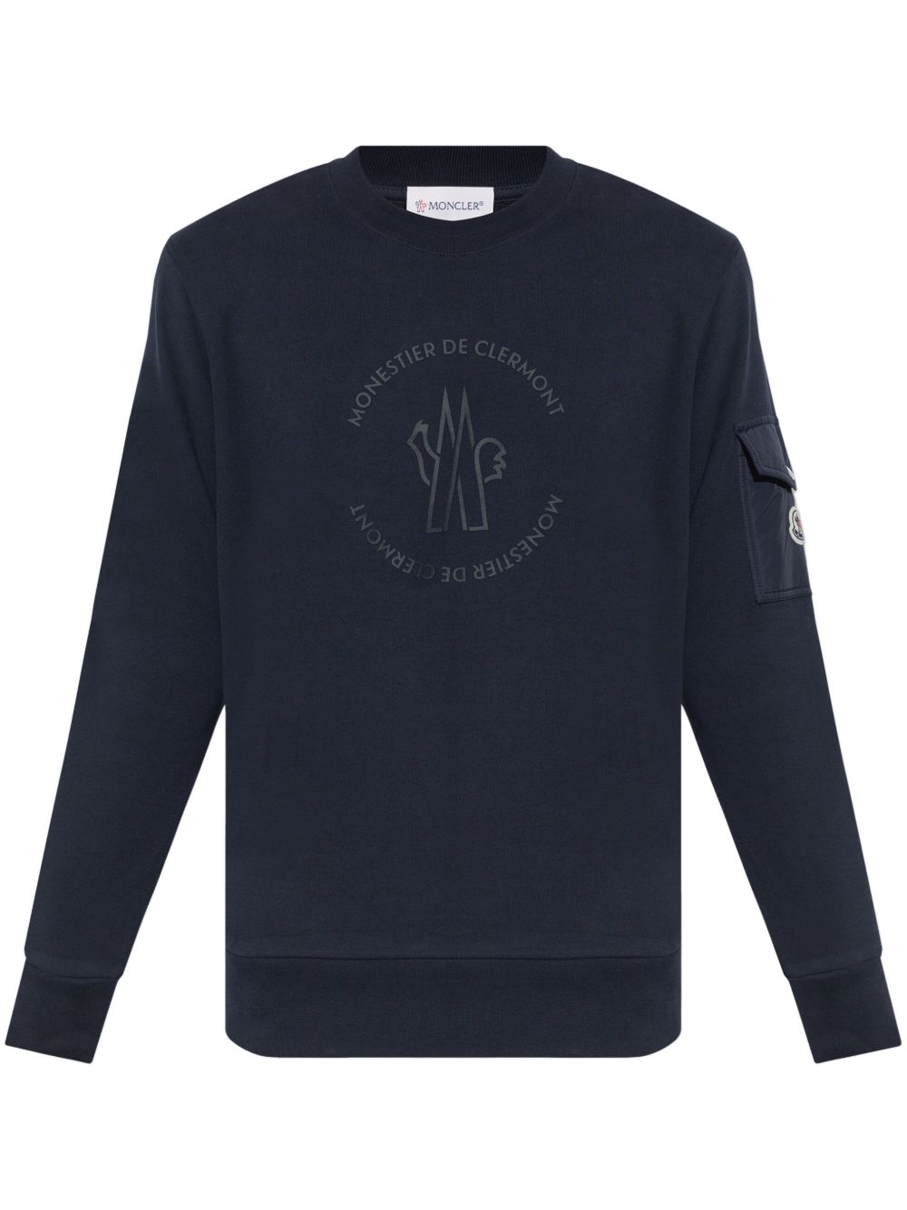 Moncler logo印花卫衣 - 蓝色