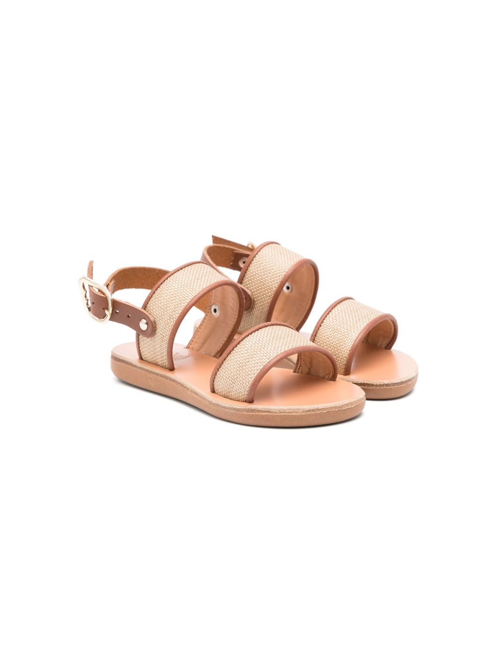 ANCIENT GREEK SANDALS KIDS Little Clio 皮质凉鞋 - 中性色