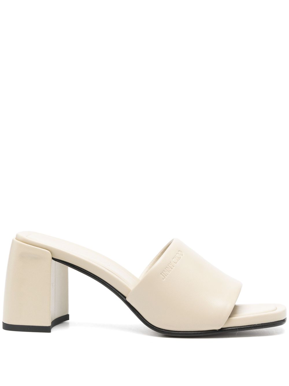 Jimmy Choo Lena 中跟穆勒鞋（7厘米） - 中性色