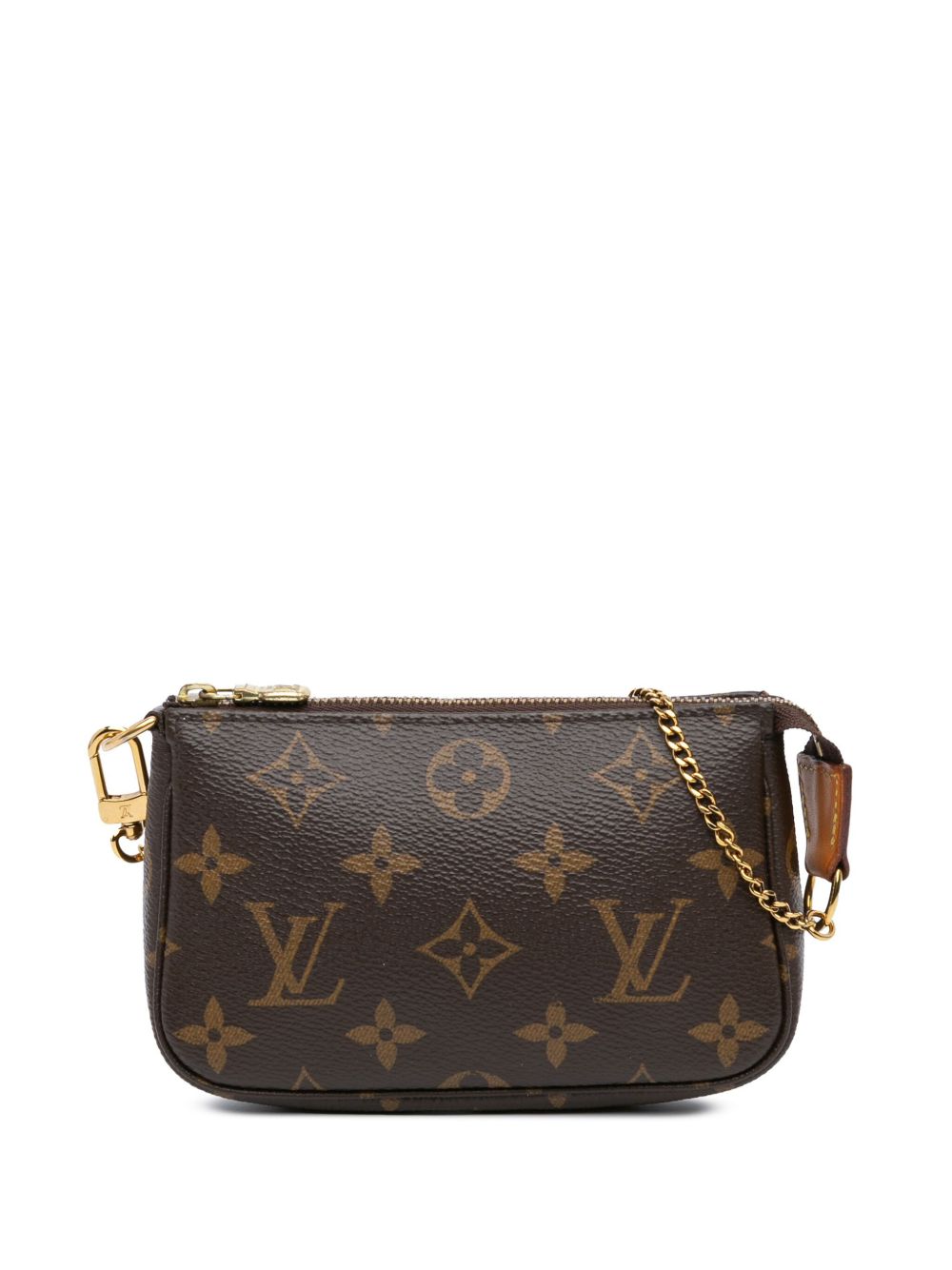 Louis Vuitton Pre-Owned Monogram Mini Pochette Accessoires 手提包（2020年典藏款） - 褐色