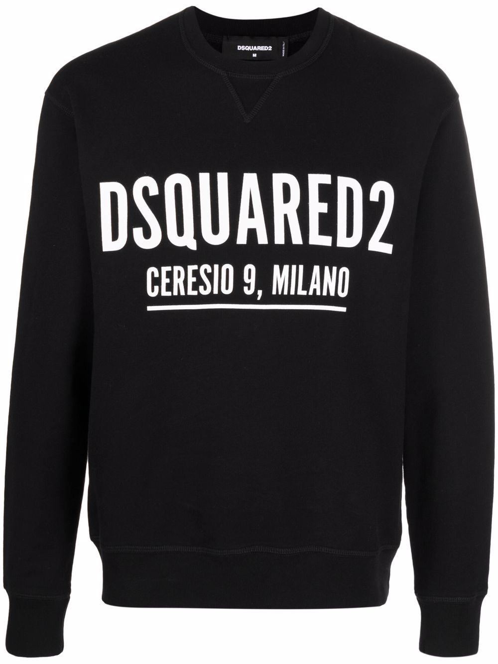 DSQUARED2 D2次方 logo印花卫衣 - 黑色