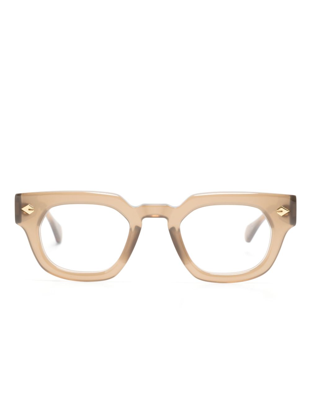 T Henri Eyewear Tuatara 方框眼镜 - 褐色