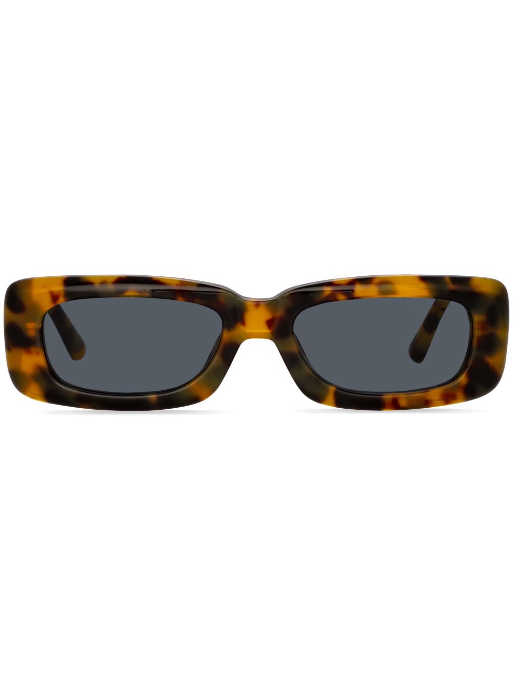 Linda Farrow x The Attico Mini Marfa 长方形镜框太阳眼镜 - 褐色