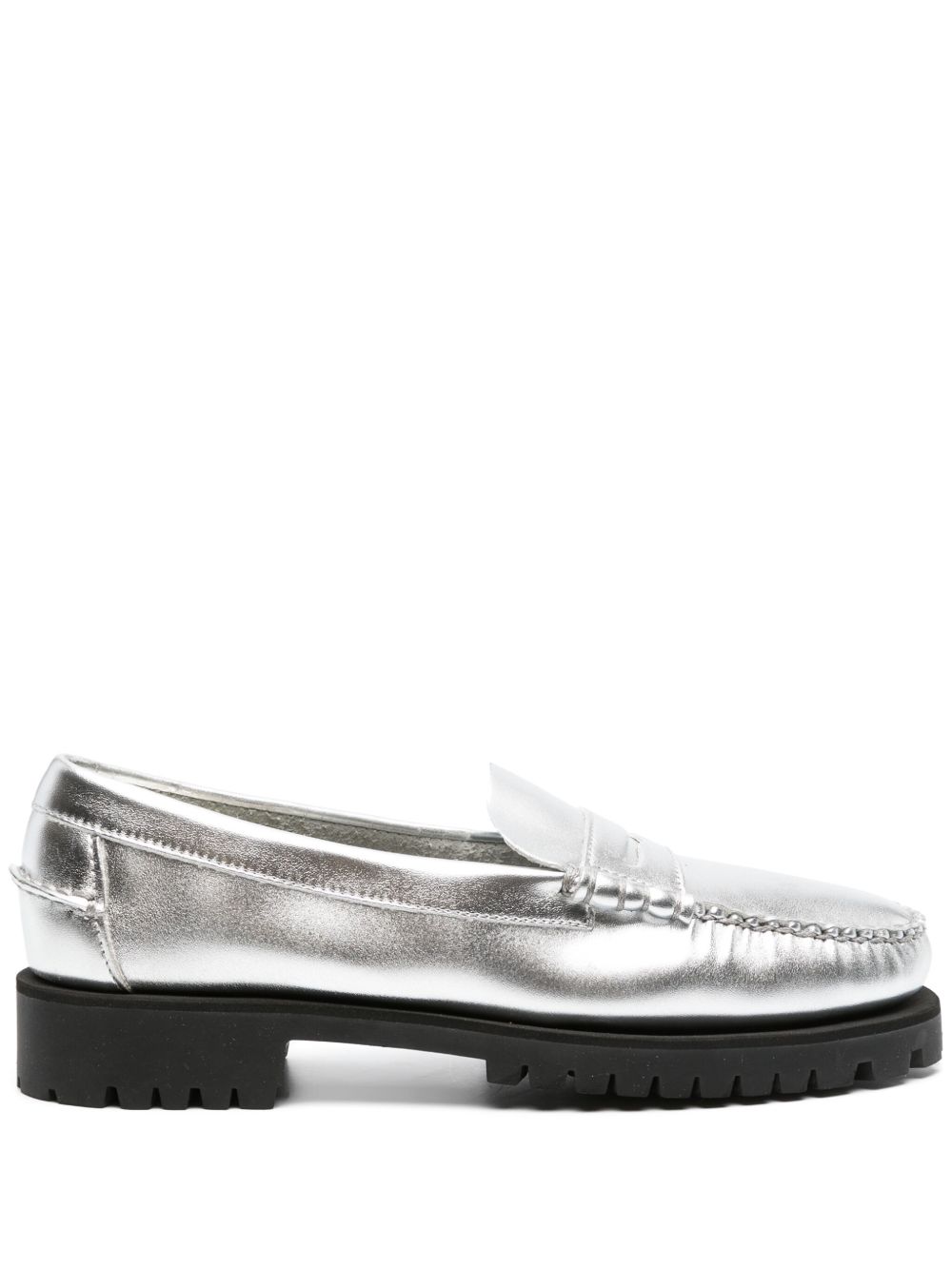 Sebago 金属感乐福鞋 - 银色