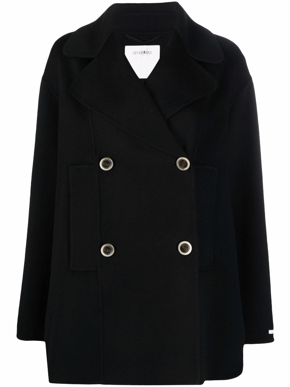 Sportmax 双排扣水手短外套 - 黑色