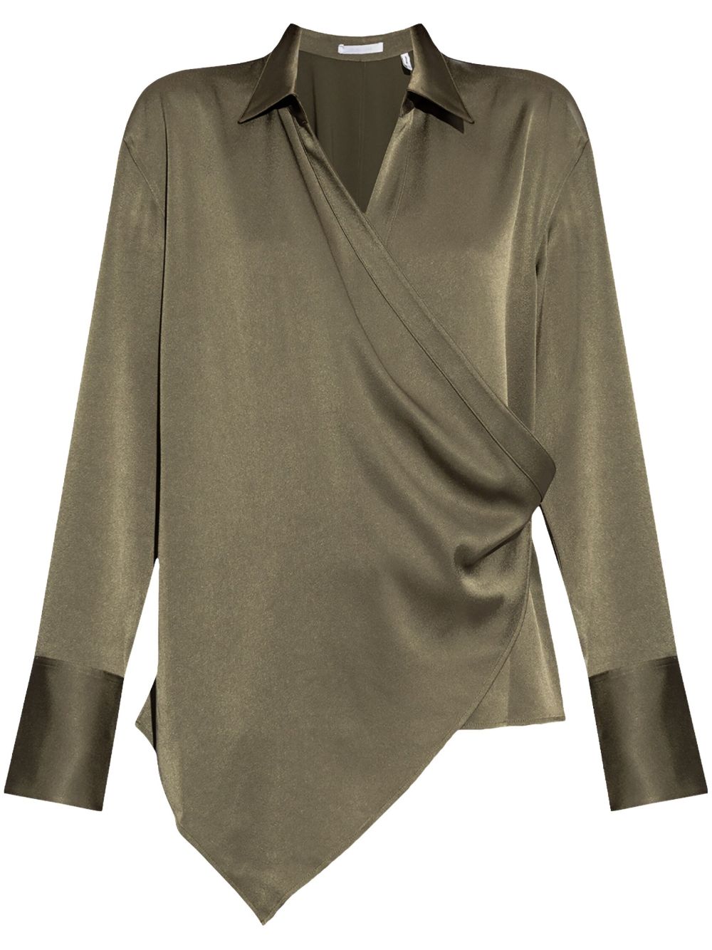 Helmut Lang 裹身式罩衫 - 绿色