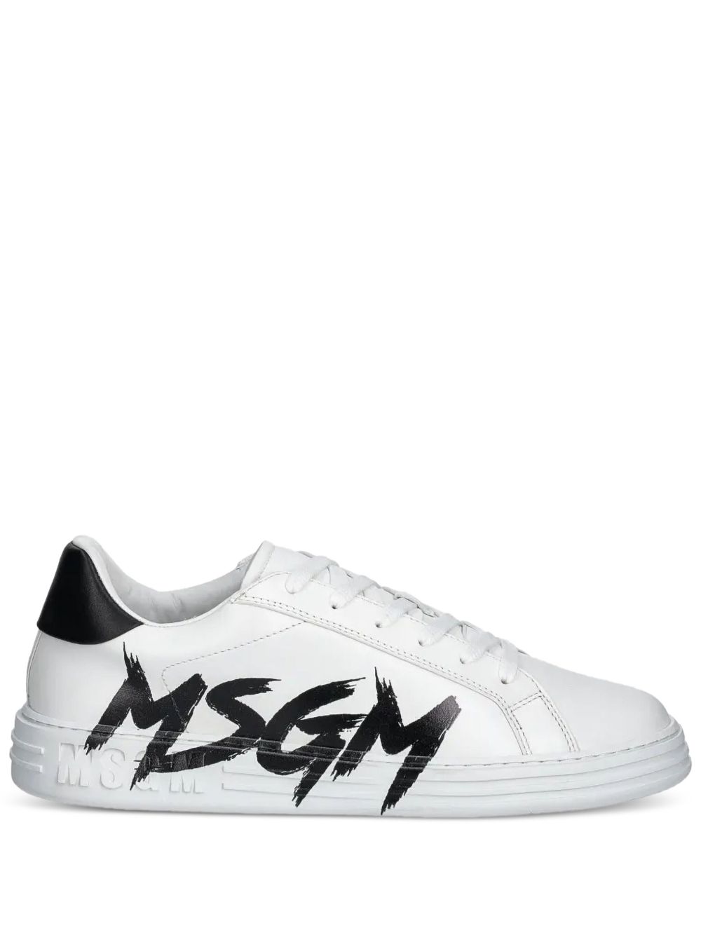 MSGM logo印花运动鞋 - 白色