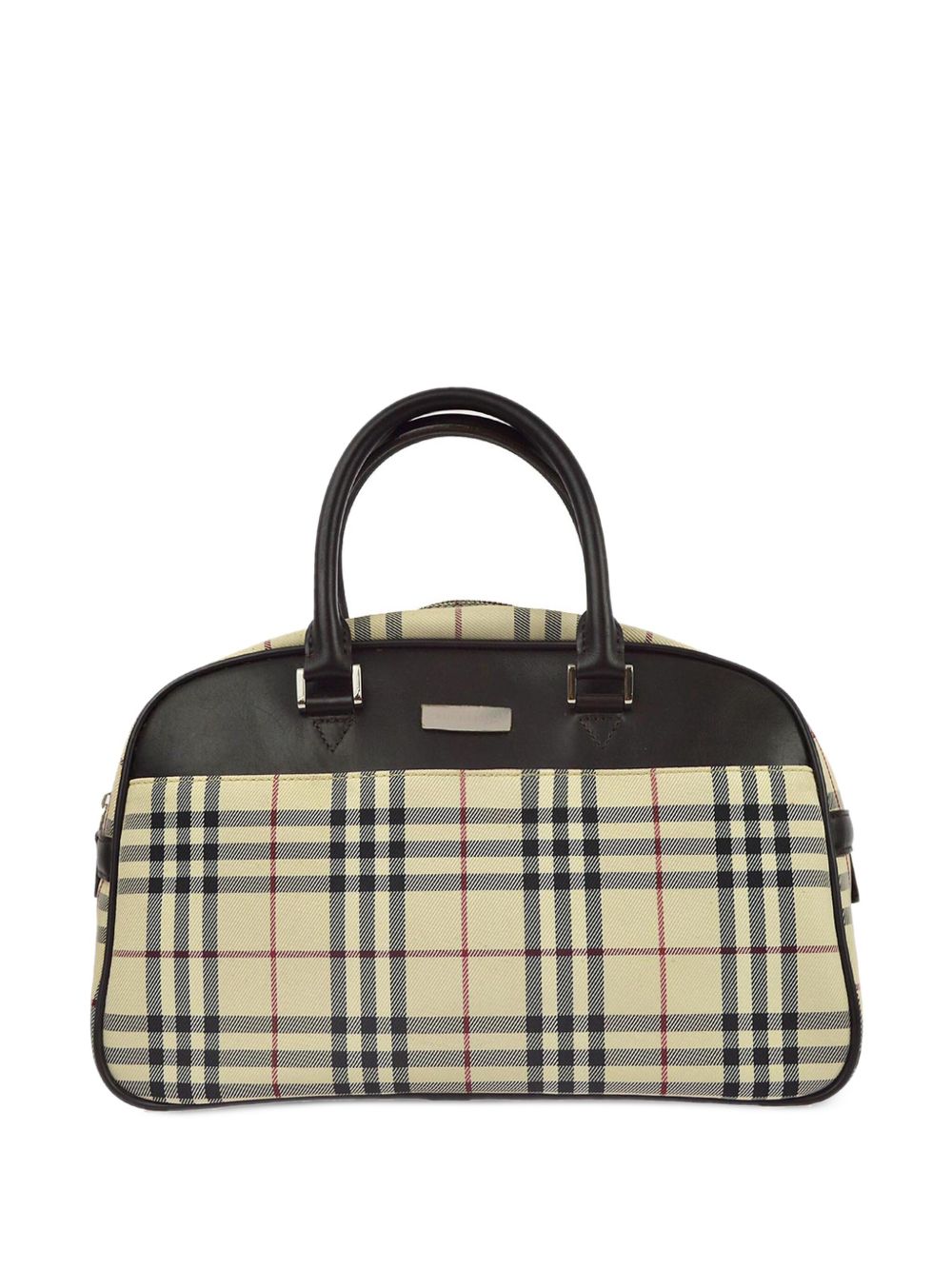 Burberry Pre-Owned 经典格纹手提包（1990-2000年代典藏款） - 中性色