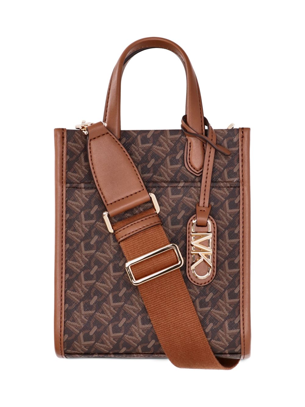 Michael Kors The Gigi Empire logo 小号斜挎包 - 褐色