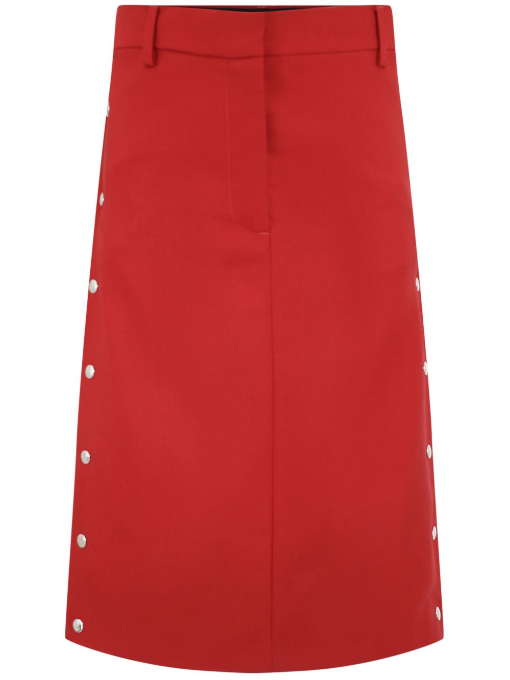 Stella McCartney 铆钉缀饰半身裙 - 红色