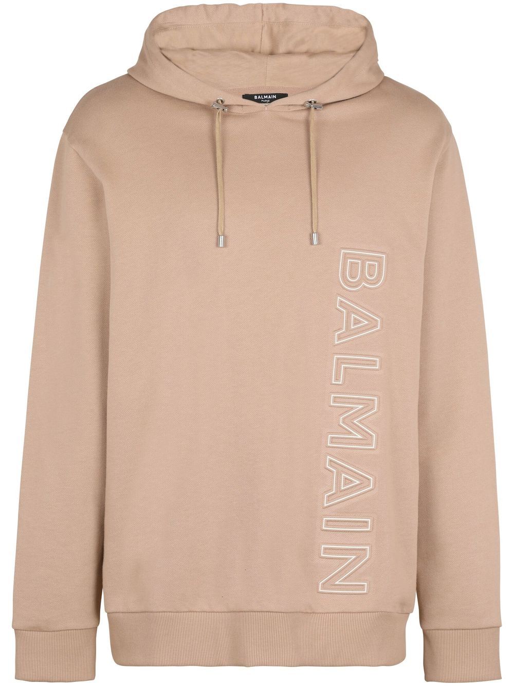 Balmain logo压纹连帽衫 - 中性色