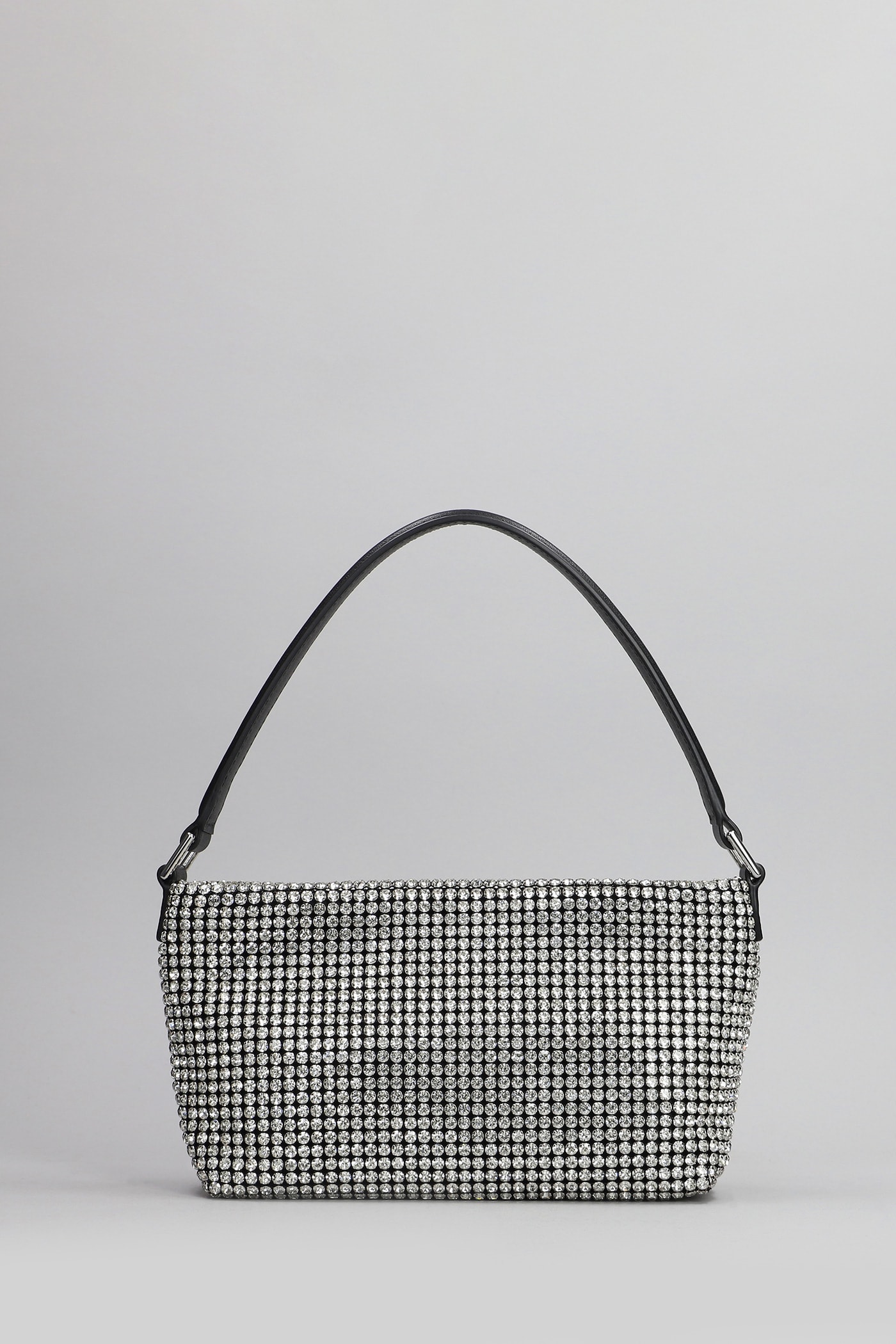 self-portrait Diamante Small Hand Bag In Silver Glass