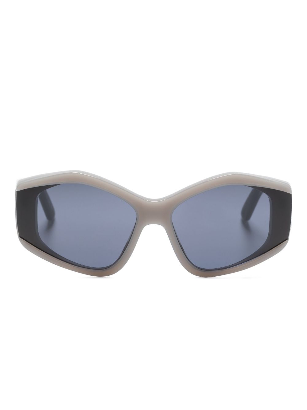 Balenciaga Eyewear 有色镜片超大框太阳眼镜 - 灰色