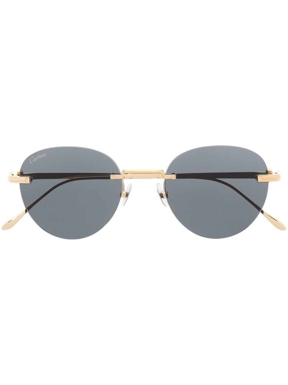 Cartier Eyewear 卡地亚眼镜系列 CT0331S 圆框太阳眼镜 - 金色