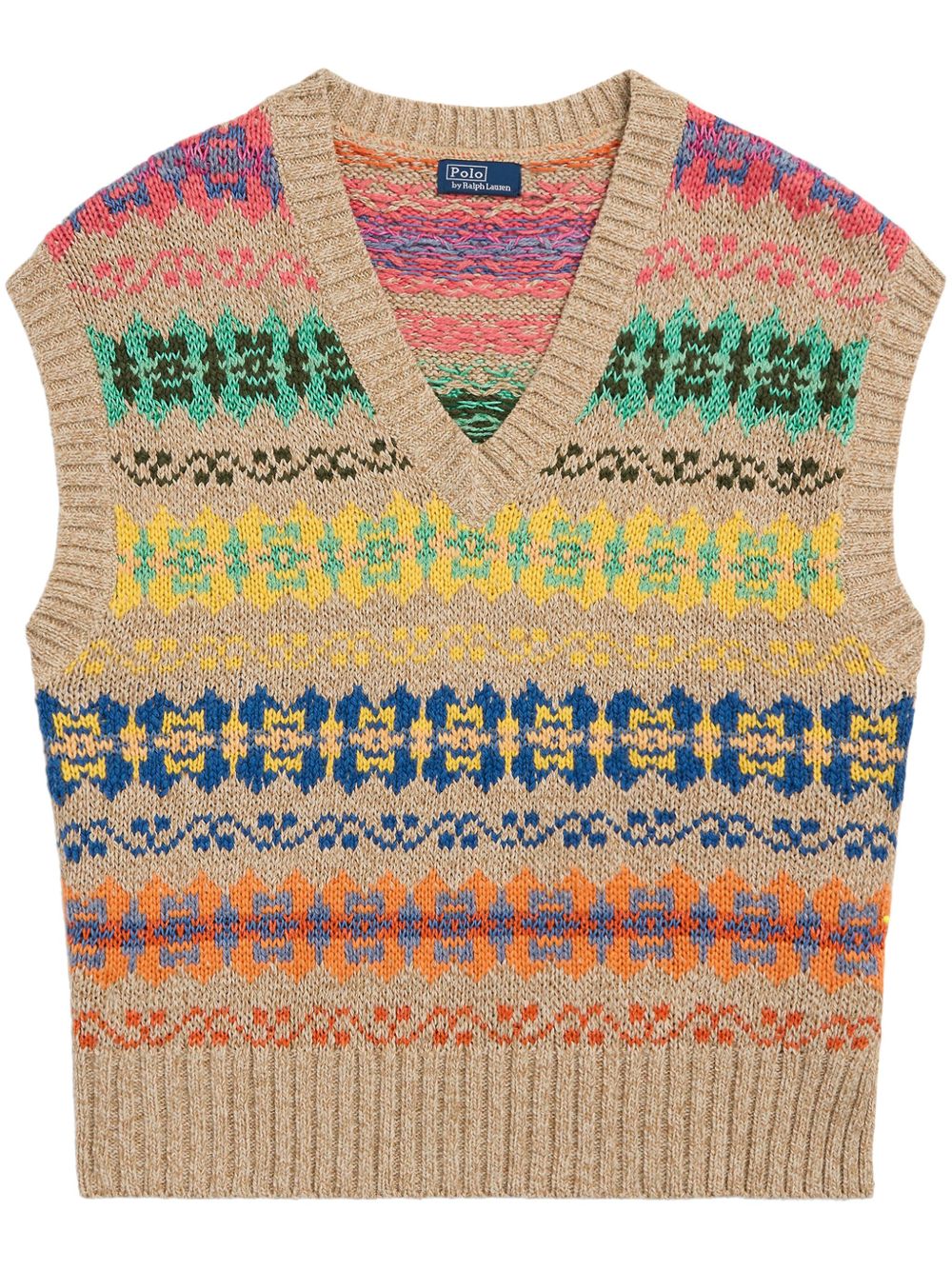 Polo Ralph Lauren 费尔岛式短袖毛衣 - 中性色