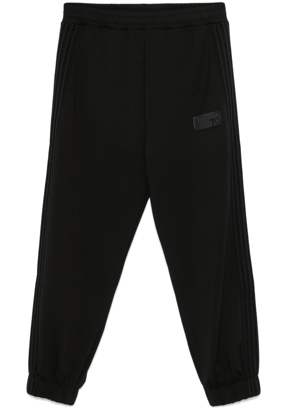 Ea7 Emporio Armani 橡胶logo运动裤 - 黑色