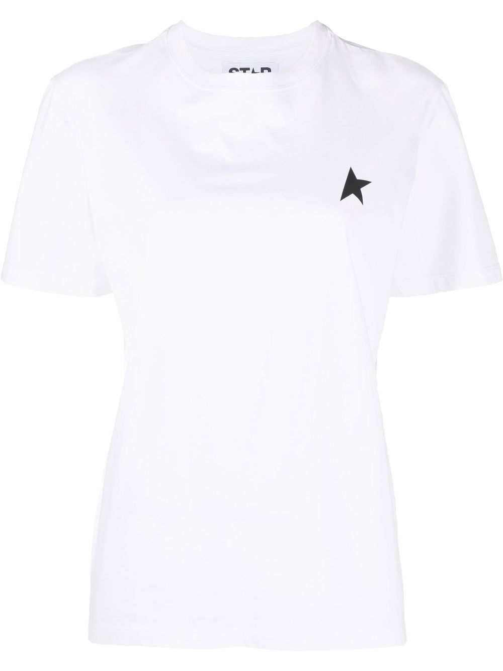 Golden Goose logo印花短袖T恤 - 白色