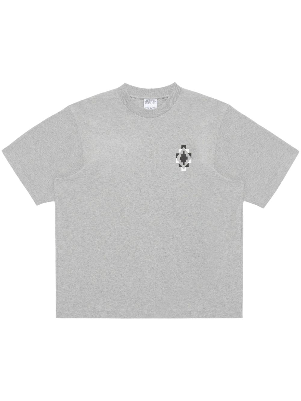 Marcelo Burlon County of Milan Bandana Cross 棉T恤 - 灰色