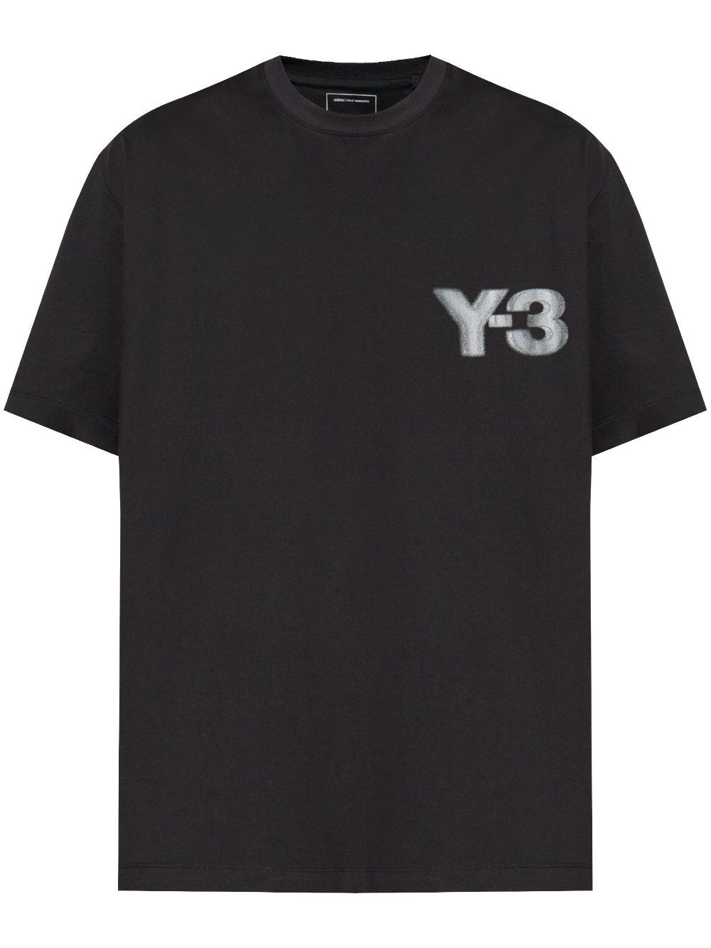 Y-3 logo印花T恤 - 黑色