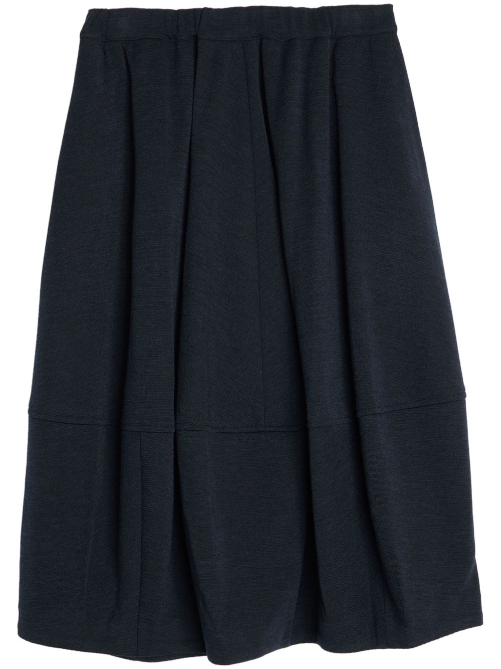 Comme Des Garçons Comme Des Garçons Millano 羊毛罗纹半身裙 - 蓝色