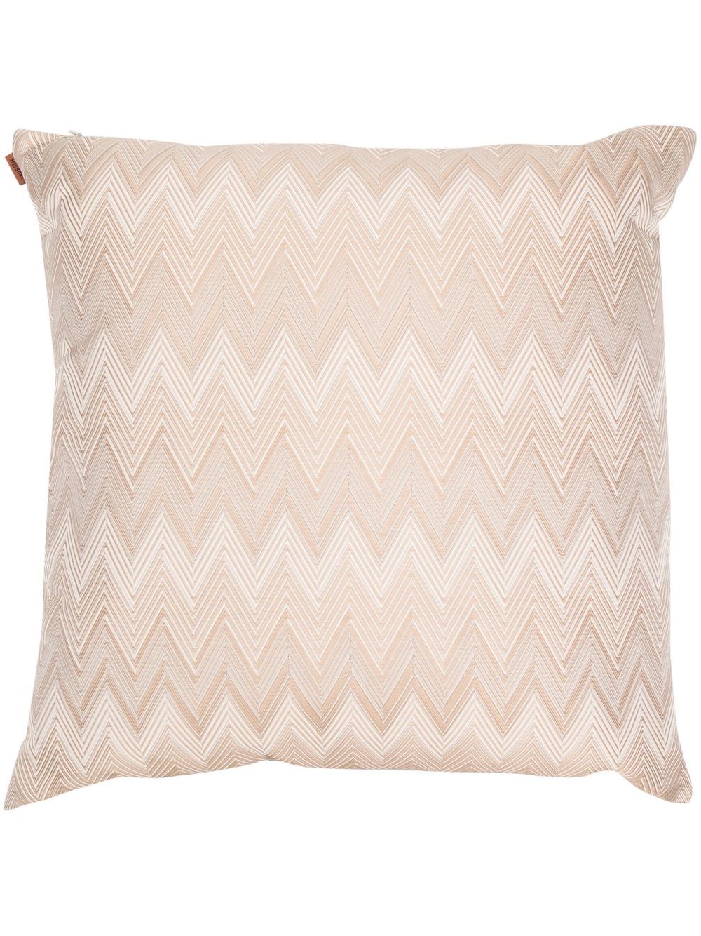 Missoni Home Z字形图案刺绣抱枕 - 中性色
