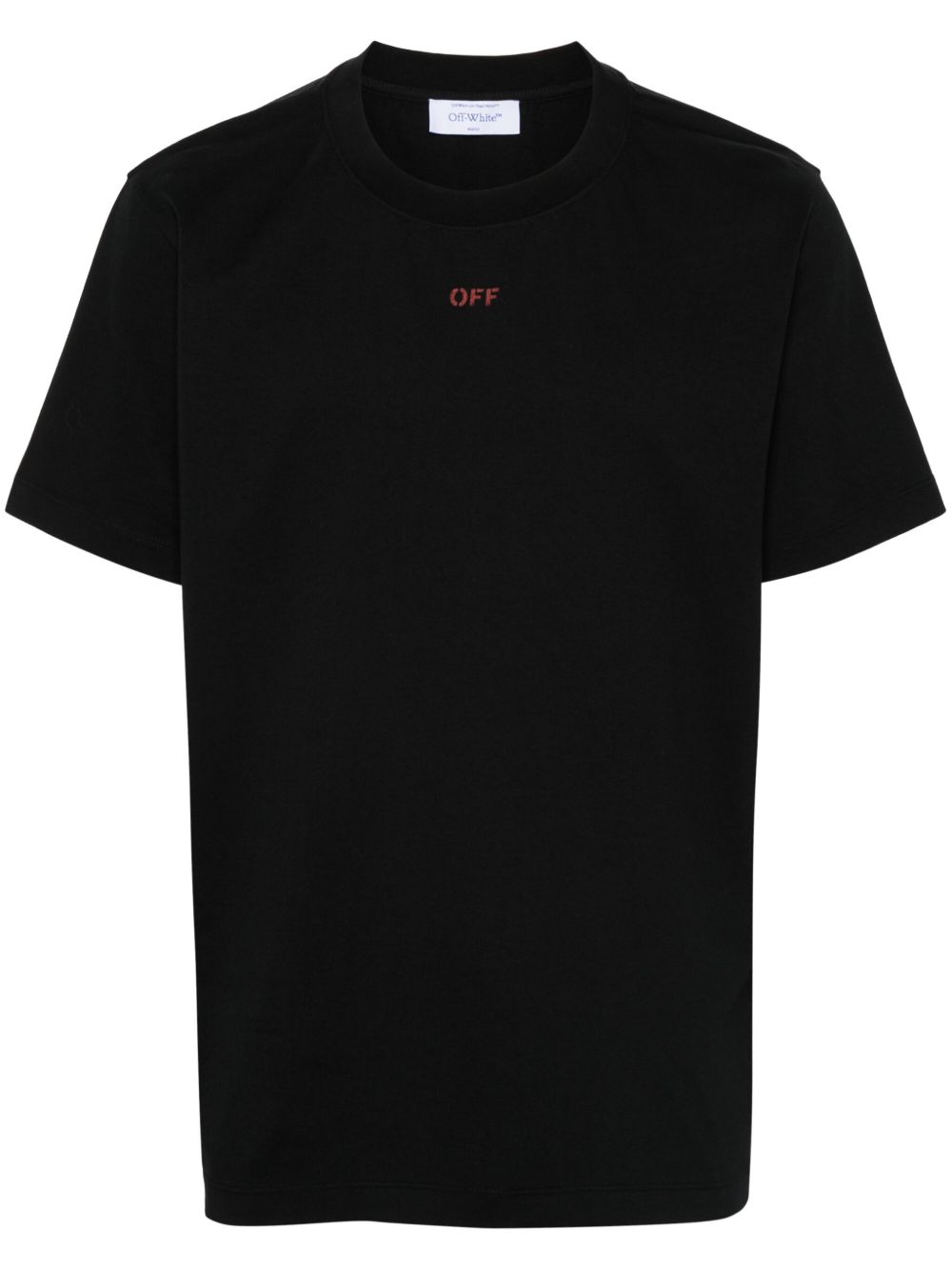 Off-White logo印花T恤 - 黑色