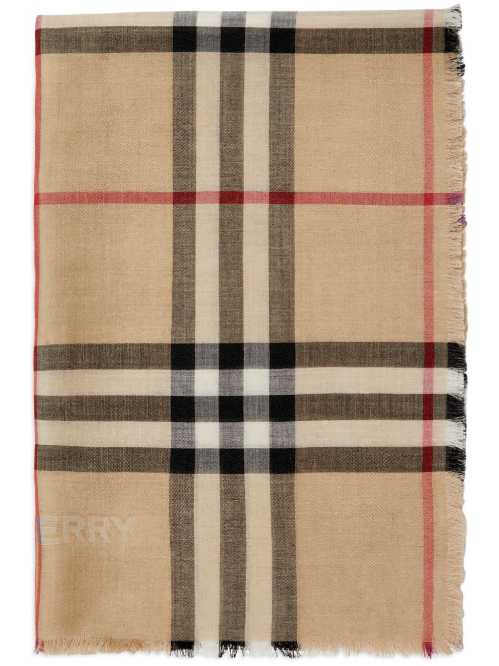 Burberry Vintage Check 羊毛混纺围巾 - 中性色