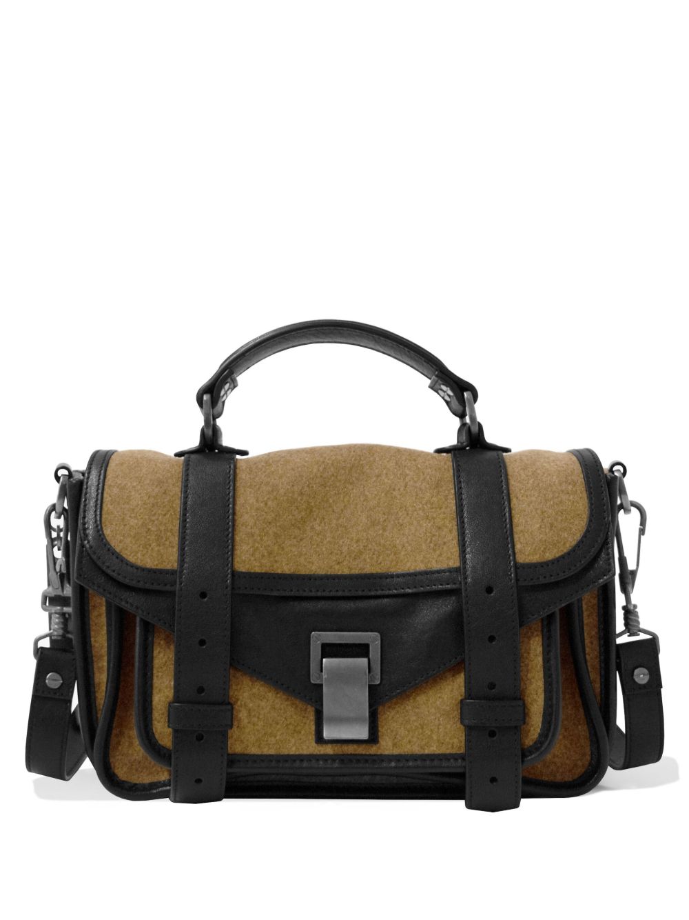 Proenza Schouler PS1 拼接迷你手提包 - 中性色
