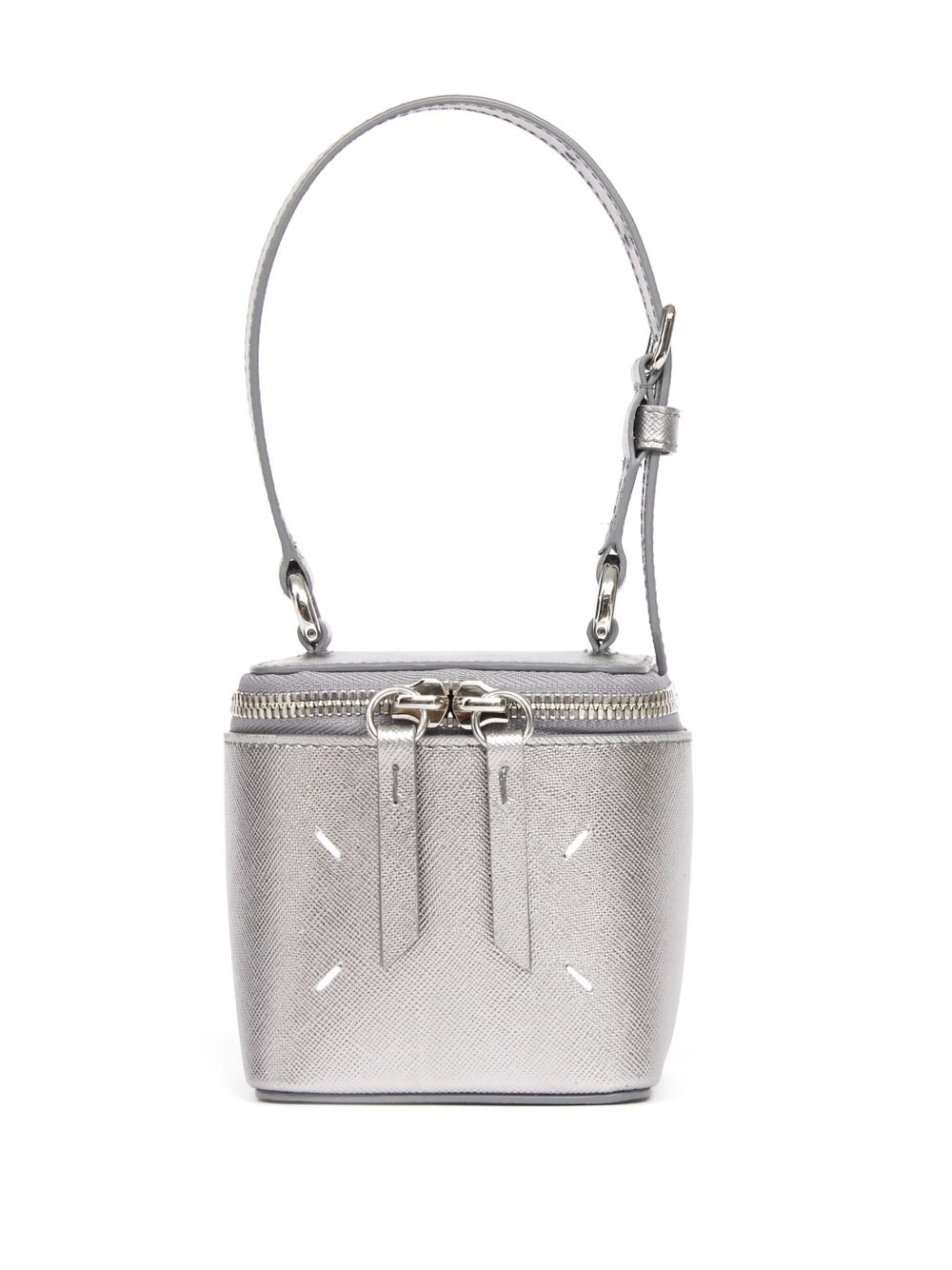 Maison Margiela Micro Cube 皮质手提包 - 银色