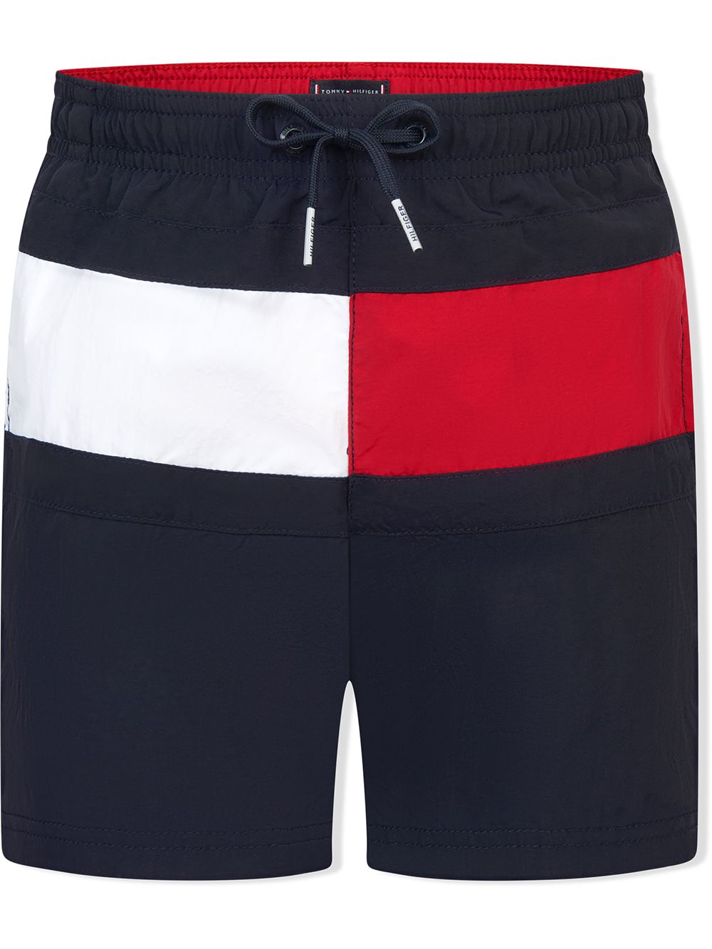 Tommy Hilfiger Junior 标贴泳裤 - 蓝色