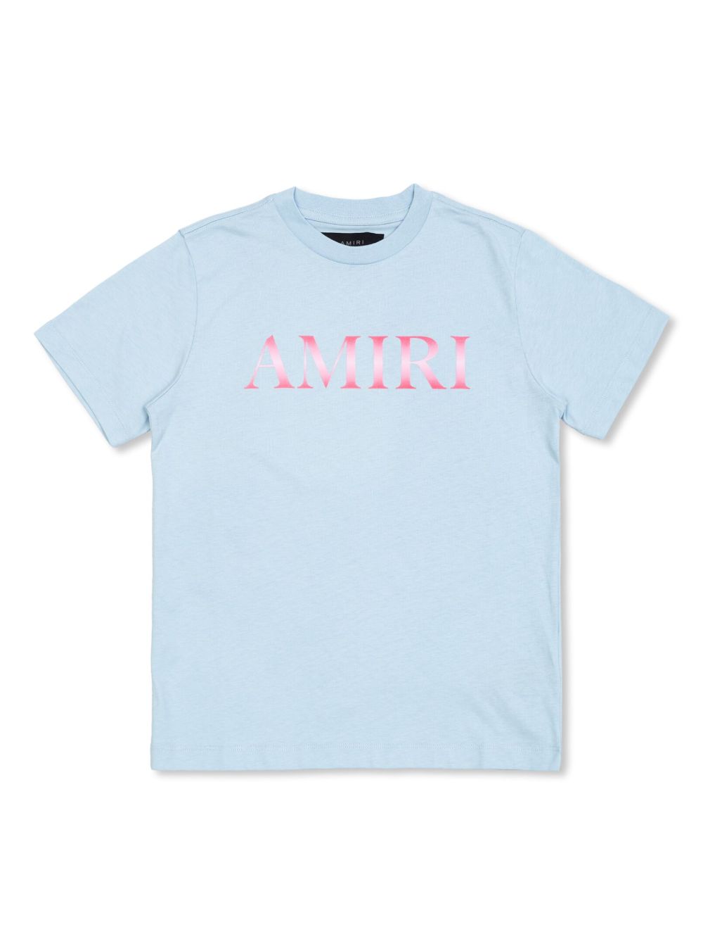 AMIRI KIDS log字母o棉T恤 - 蓝色